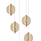Люстра NewRgy 7065RMD-5BS/CE BRASS+BLACK