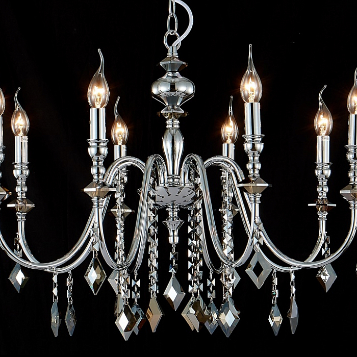 Люстра Crystal Lux MERCEDES SP8 CHROME/SMOKE