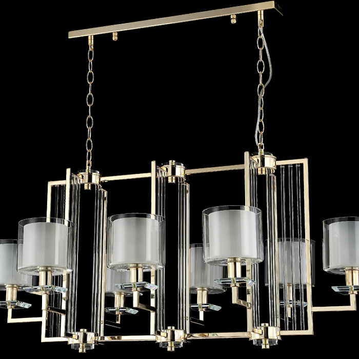 Люстра Crystal Lux NICOLAS SP8 L1000 GOLD/WHITE